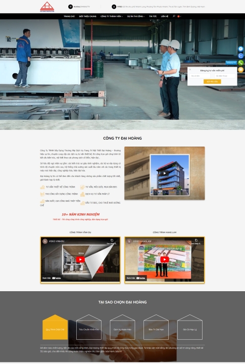 Mẫu website xây dựng 11